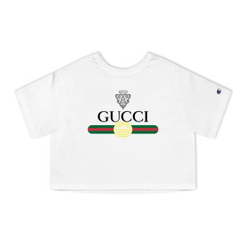 Gucci Museo Logo Champion Women Heritage Cropped T-Shirt CTB091