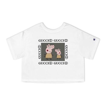Gucci Peppa Pig Champion Women Cropped T-Shirt NTB2160