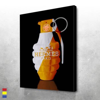 Hermes Grenade a Digital Artist's Love for Design Canvas Poster Print Wall Art Decor