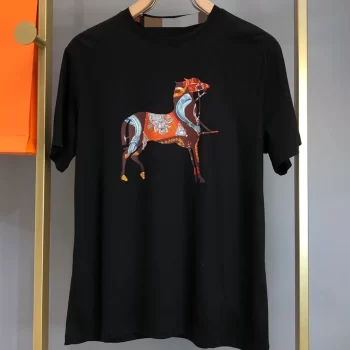 Horse Symbol Logo Of Hermes Paris Cotton Tee Unisex T-Shirt FTS141