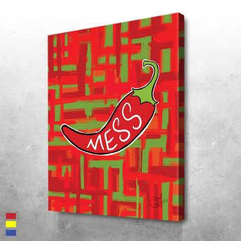 Hot Mess Diving into the Compound Collection's Original Classic Canvas Poster Print Wall Art Decor