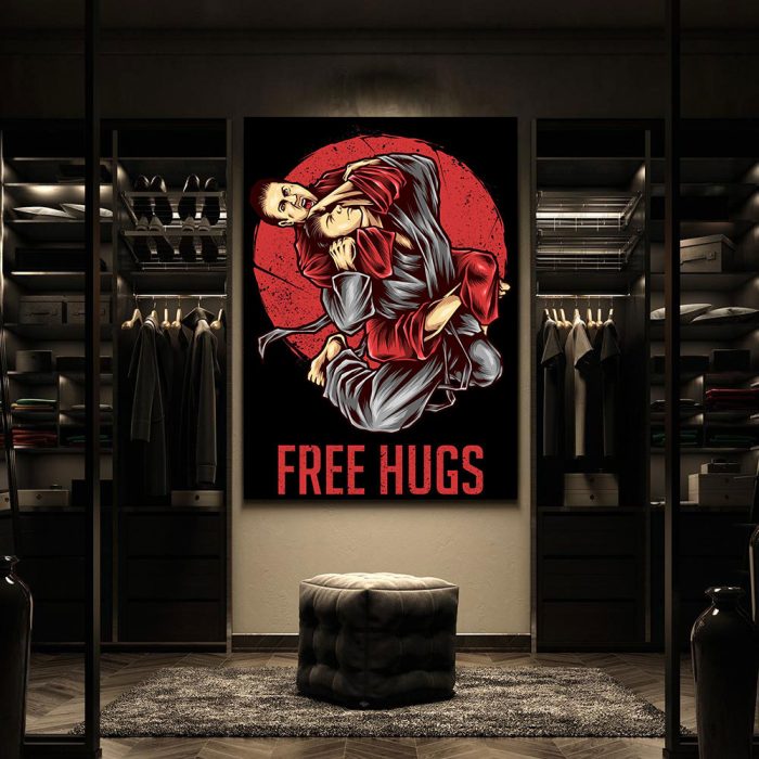 Jiu Jitsu Martial Arts Canvas Poster Prints - Wall Art Decor For Fan M3789