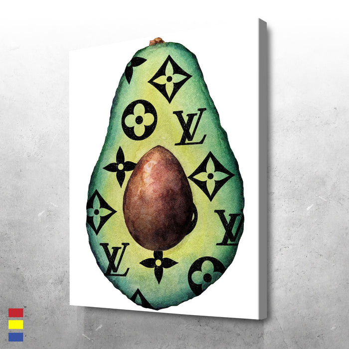 LV Avocado Turning Everyday Foods into Fashion Icons Canvas Poster Print Wall Art Decor