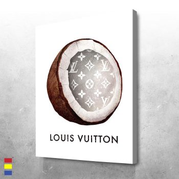 LV Coconut and the Power of Strong Branding on Everyday Foods Canvas Poster Print Wall Art Decor