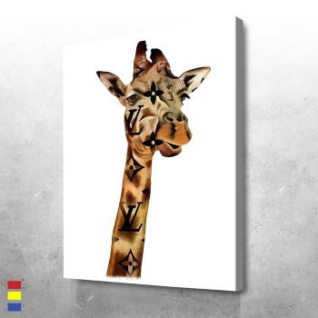 LV Giraffe Head from Ordinary to Extraordinary the Impact of High Fashion Brands Canvas Poster Print Wall Art Decor