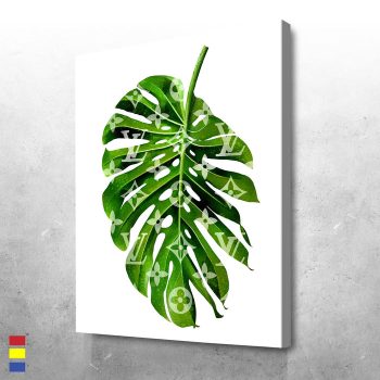 LV Leaf and the Power of High Fashion Brands Canvas Poster Print Wall Art Decor