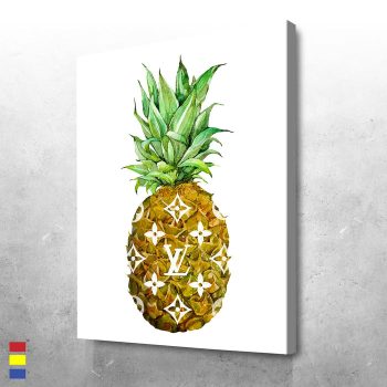 LV Pineapple and the Power of Branding in Everyday Design Canvas Poster Print Wall Art Decor