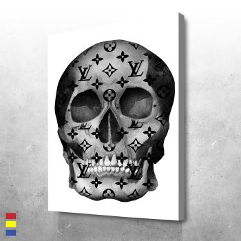 LV Skull the Art of Making Scary Things More Luxurious Canvas Poster Print Wall Art Decor