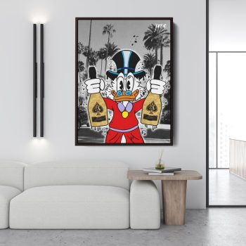 La X Scrooge Mcduck Canvas Los Angeles Motivational Alec Monopoly Ace Of Spades California Dom Dreams