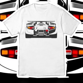 Lamborghini Countach Graphic Race Car Cotton Tee Unisex T-Shirt FTS064