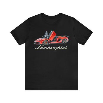 Lamborghini Red Supercar Cotton Tee Unisex T-Shirt FTS106
