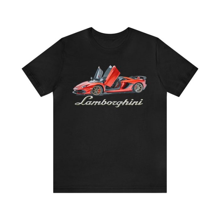 Lamborghini Red Supercar Cotton Tee Unisex T-Shirt FTS106