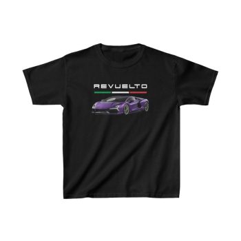 Lamborghini Revuelto Purple Supercar Cotton Tee Unisex T-Shirt FTS067