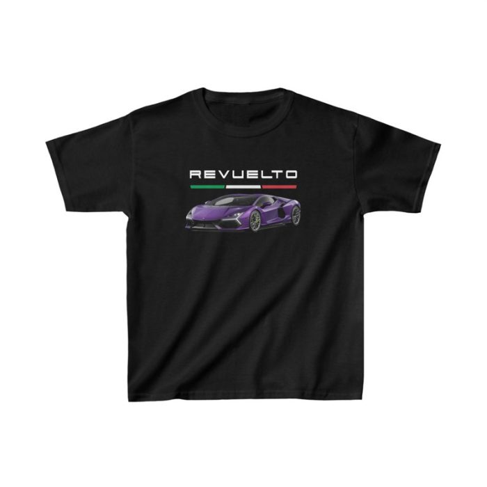 Lamborghini Revuelto Purple Supercar Cotton Tee Unisex T-Shirt FTS067