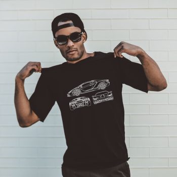 Lamborghini Veneno Centenario Lineart Supercar Cotton Tee Unisex T-Shirt FTS078
