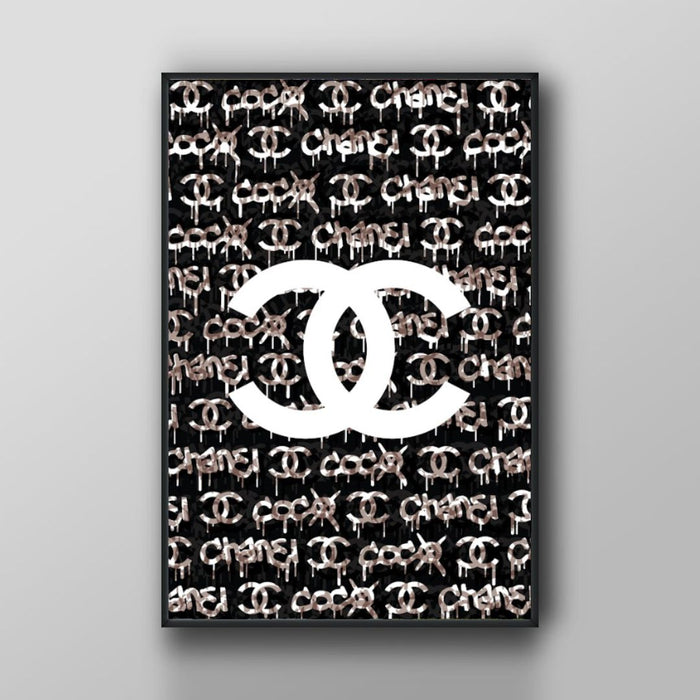 Large Chanel Luxury Brand Canvas Poster Print Wall Art Decor