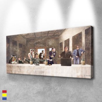 Last Tarantino Mash-Ups of Favorite Movies and Shows Canvas Poster Print Wall Art Decor