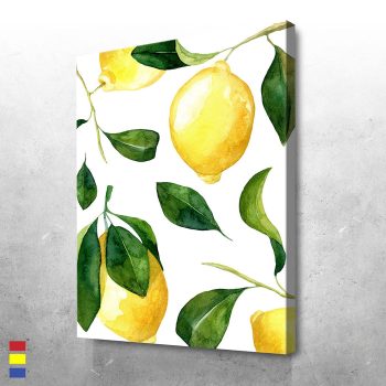 Lemon Love High Fashion Brands Meet Everyday Items Canvas Poster Print Wall Art Decor