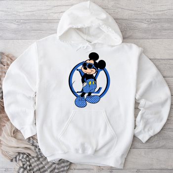 Louis Vuitton Blue Monogram Canvas Pattern Mickey Mouse Unisex Pullover Hoodie TB114
