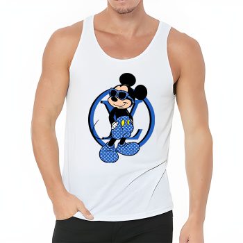 Louis Vuitton Blue Monogram Canvas Pattern Mickey Mouse Unisex Tank Top TB066