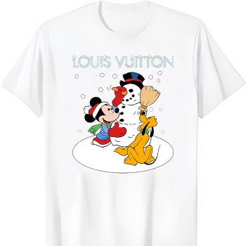Louis Vuitton Christmas Mickey Mouse Pluto Unisex T-Shirt NTB2668
