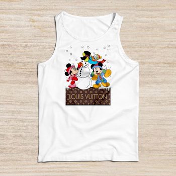 Louis Vuitton Christmas Minnie Mouse Mickey Mouse Donald Duck Unisex Tank Top NTB2512