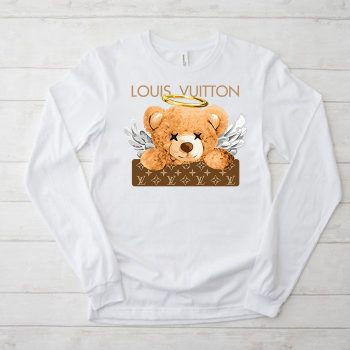 Louis Vuitton Logo Luxury Angel Teddy Bear Unisex & Kid Long Sleeve Tee LTB2366