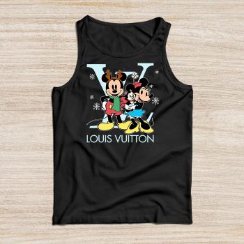 Louis Vuitton Logo Luxury Chrismate Mickey Mouse Minnie Mouse Unisex Tank Top NTB2491