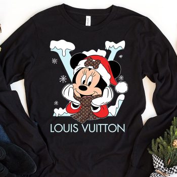 Louis Vuitton Logo Luxury Christmas Mickey Mouse Unisex & Kid Long Sleeve Tee TBL117