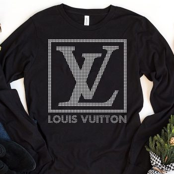 Louis Vuitton Logo Luxury Diamonds Unisex & Kid Long Sleeve Tee LTB2603