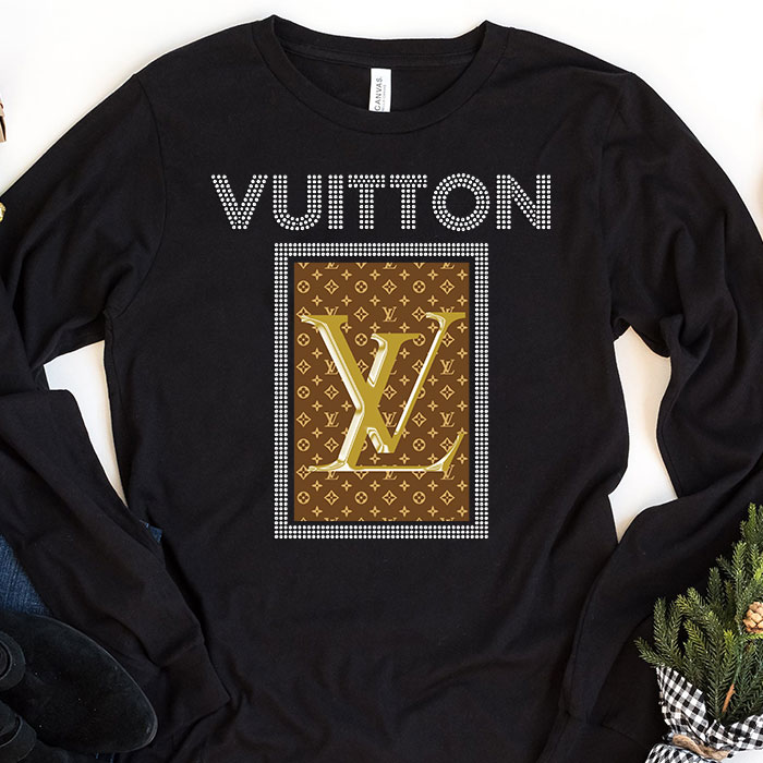 Louis Vuitton Logo Luxury Diamonds Unisex & Kid Long Sleeve Tee LTB2604