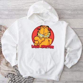 Louis Vuitton Logo Luxury Garfield Unisex Pullover Hoodie HTB2371