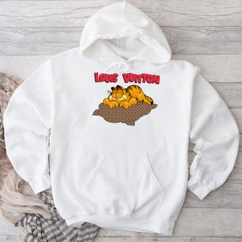 Louis Vuitton Logo Luxury Garfield Unisex Pullover Hoodie HTB2373
