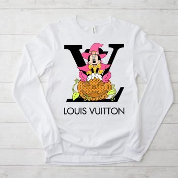 Louis Vuitton Logo Luxury Halloween Pumpkin Minnie Mouse Unisex & Kid Long Sleeve Tee TBL103