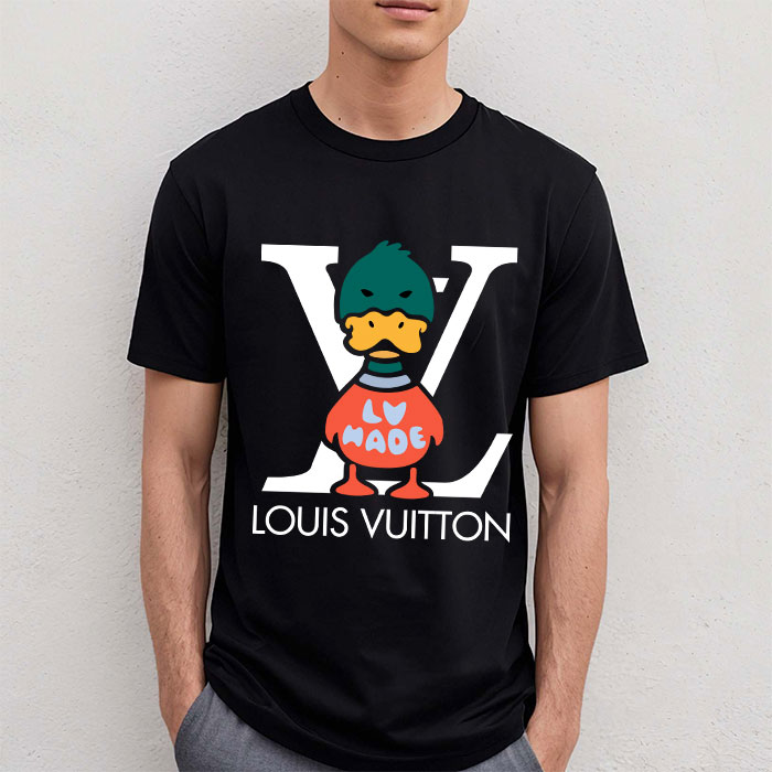 Louis Vuitton Logo Luxury Knit Duck Crewneck LV Unisex T-Shirt CB394 –  Cadadesigns