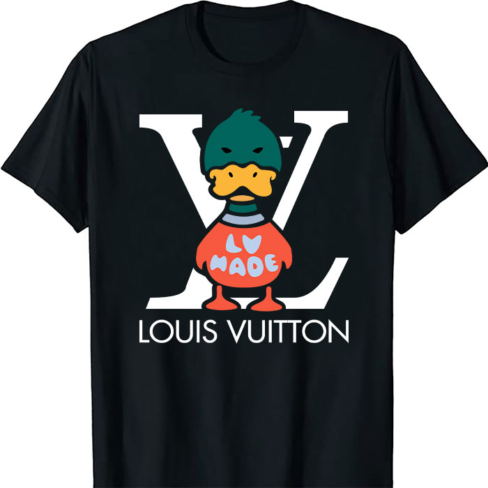 Louis Vuitton Logo Luxury Knit Duck Crewneck LV Unisex T-Shirt CB394 –  Cadadesigns