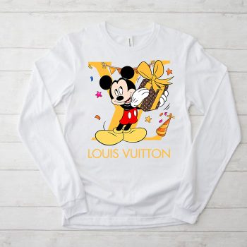 Louis Vuitton Logo Luxury Mickey Mouse Birth Day Unisex & Kid Long Sleeve Tee NTB2358