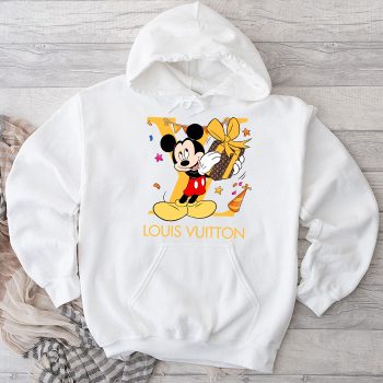 Louis Vuitton Logo Luxury Mickey Mouse Birth Day Unisex Pullover Hoodie NTB2279