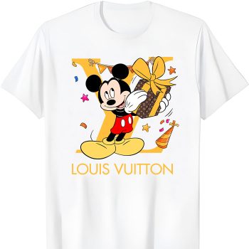 Louis Vuitton Logo Luxury Mickey Mouse Birth Day Unisex T-Shirt NTB2683