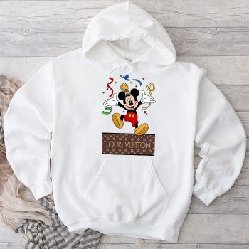 Louis Vuitton Logo Luxury Mickey Mouse Birthday Unisex Pullover Hoodie NTB2286