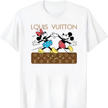 Louis Vuitton Logo Luxury Mickey Mouse Minnie Mouse Dance Unisex T-Shirt NTB2686