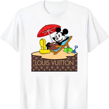 Louis Vuitton Logo Luxury Mickey Mouse Surf Unisex T-Shirt NTB2689