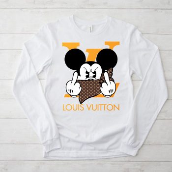 Louis Vuitton Logo Luxury Mickey Mouse Unisex & Kid Long Sleeve Tee LTB2377