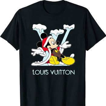 Louis Vuitton Logo Luxury Mickey Mouse Unisex T-Shirt NTB2684