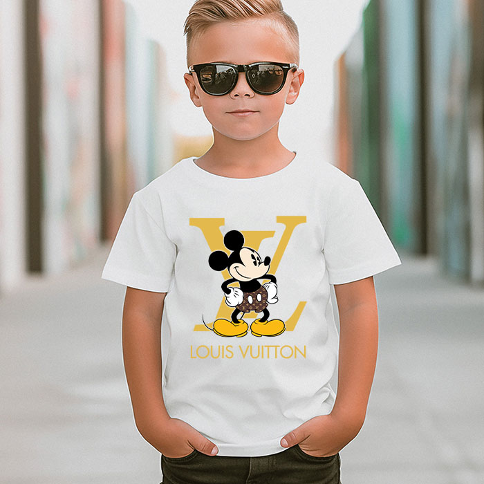 Louis-Vuitton-Logo-Luxury-Monogram-Canvas-Pattern-Mickey-Mouse-LV-Unisex-T-Shirt-CB391-4