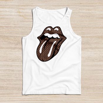 Louis Vuitton Logo Luxury Monogram Canvas Pattern Sexy Lips Unisex Tank Top TTTB2381