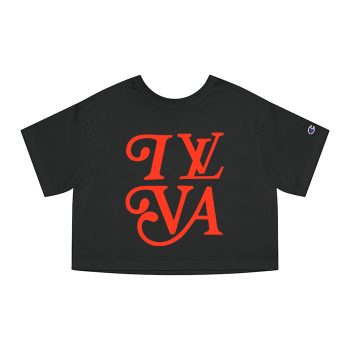 Louis Vuitton Logo Luxury Pharrell Champion Women Heritage Cropped T-Shirt CTB194