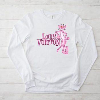 Louis Vuitton Logo Luxury Pink Panther Unisex & Kid Long Sleeve Tee LTB2378