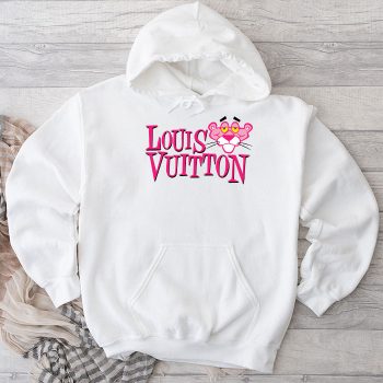 Louis Vuitton Logo Luxury Pink Panther Unisex Pullover Hoodie HTB2379