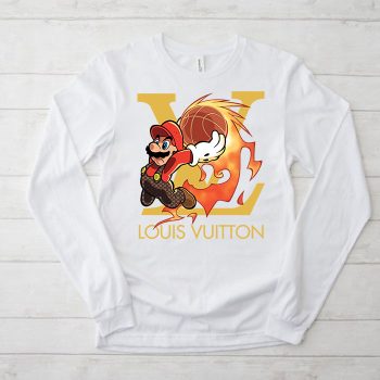 Louis Vuitton Logo Luxury Super Mario Unisex & Kid Long Sleeve Tee LTB2348